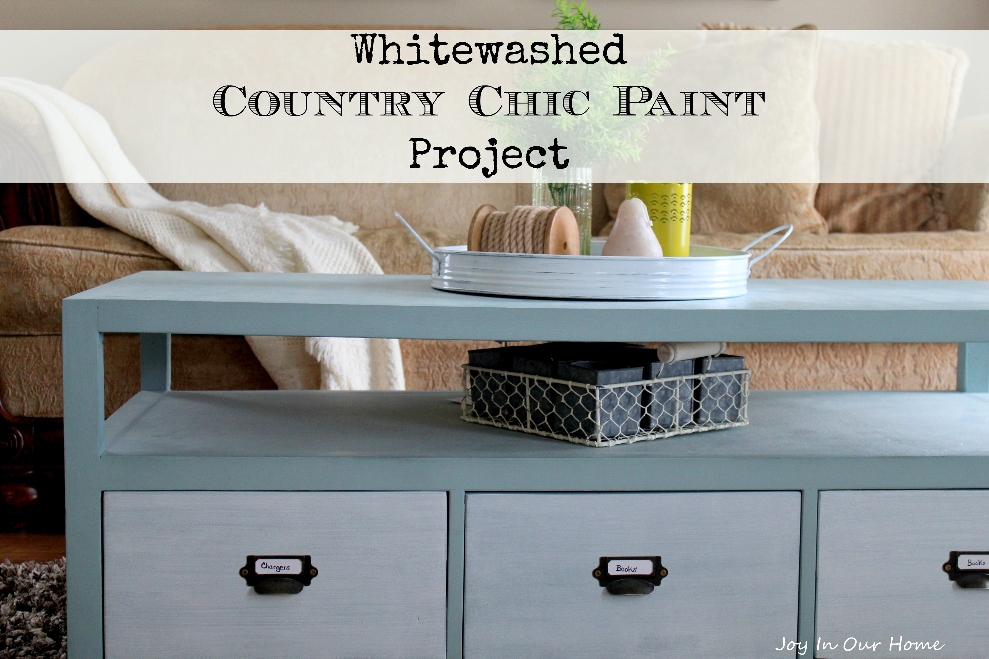 Whitewashed Country Chic Paint Project